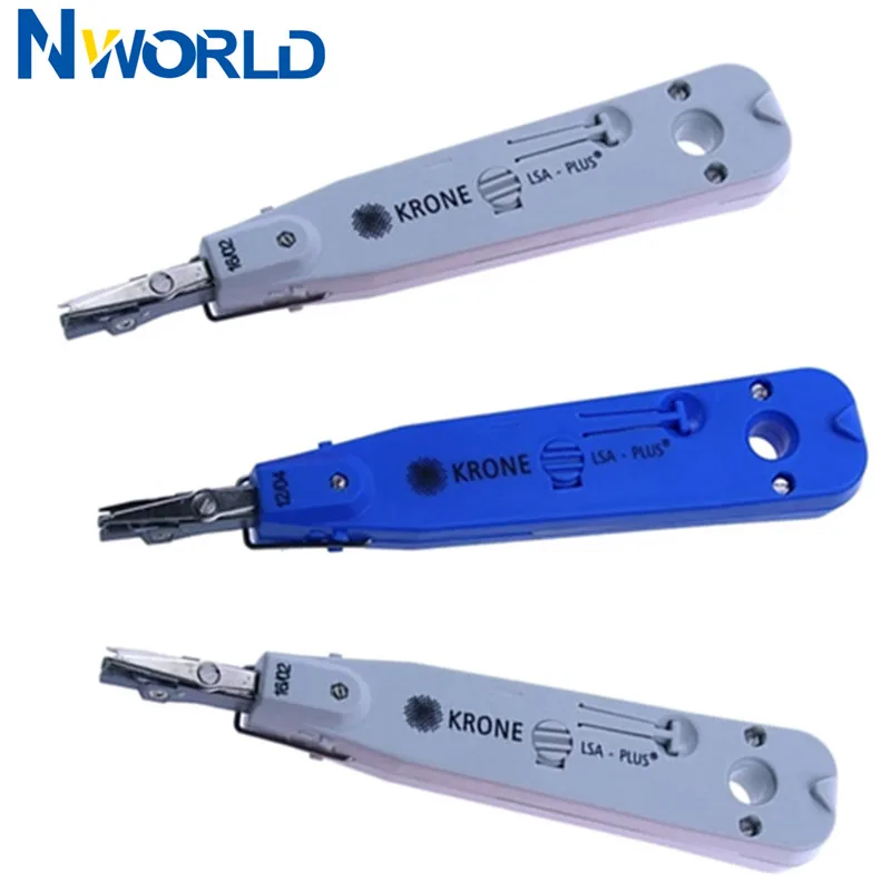 Kit de herramientas de perforación portátil KRONE LSA-Plus, 3 uds., con Sensor para Cable de teléfono de telecomunicaciones, Cable RJ11 Ethernet LAN de red Cat5 RJ45