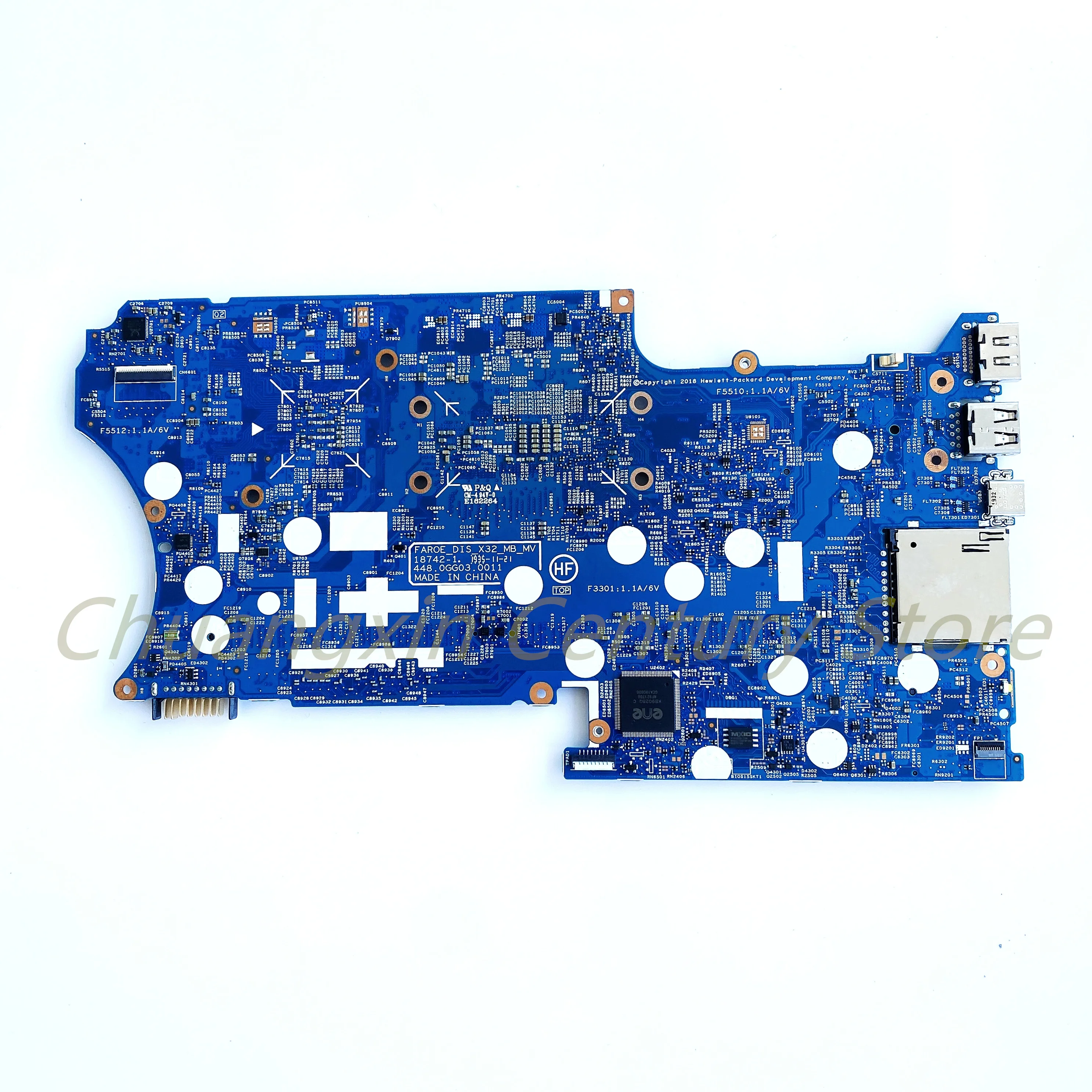 Adecuado para la placa base del ordenador portátil HP Pavilion X360 14-DH 14M-DH 18742-1 con CPU I3 I5 I7-8TH/10TH Gen GPU: 2GB 100% trabajo probado - imagen 2