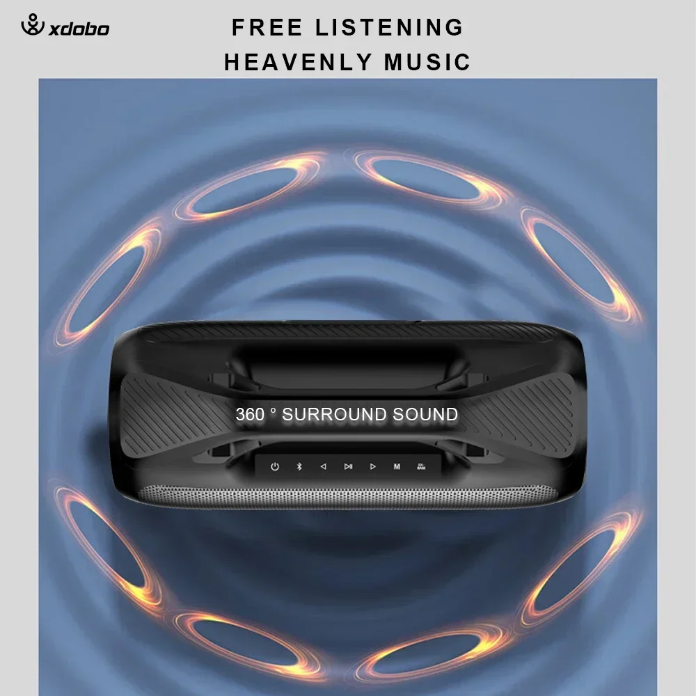 XDOBO Kung Fu 160W Altavoz Bluetooth portátil Boombox altavoz HIFI inalámbrico IPX6 Fiesta al aire libre altavoz impermeable Caixa De Som - imagen 5