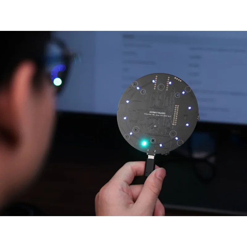 Seeed StudioReSpeaker XMOS XVF3800 ESP32S3 Alimentado por IA opcional con estuche: matriz de 4 micrófonos alimentada por IA para voz clara, incluso en ruido - imagen 3