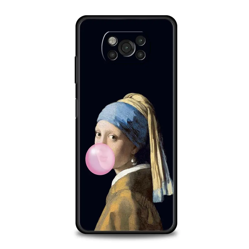 Funda de teléfono para Xiaomi Poco X6, X5, X4 Pro, 5G, X3, NFC, F5, F4, M5, M4, M3, F3, GT, C51, C50, C55, arte estético, David Mona Lisa - imagen 5