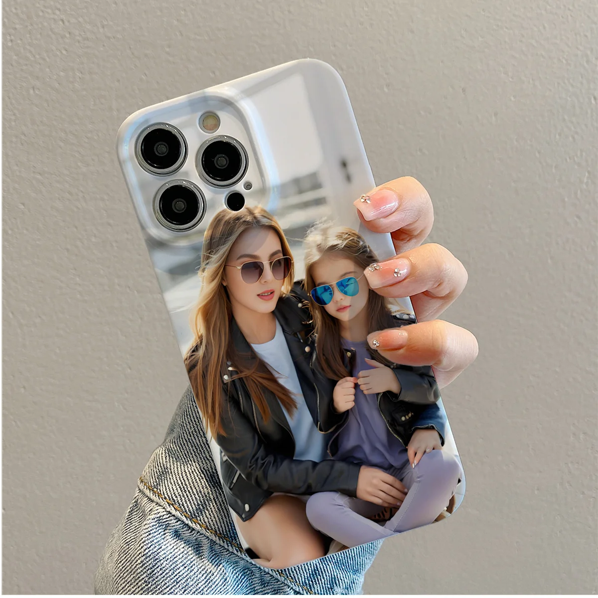 Fundas personalizadas para iPhone Imágenes DIY Patrones de texto Fundas personalizadas para iPhone 16 Pro Max 15 14 13 12 11 Fundas blandas Foto Brillante - imagen 3