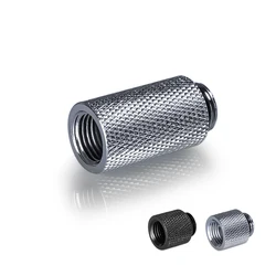Extensor G1/4 Refrigeración Líquida PC - Negro y Plateado