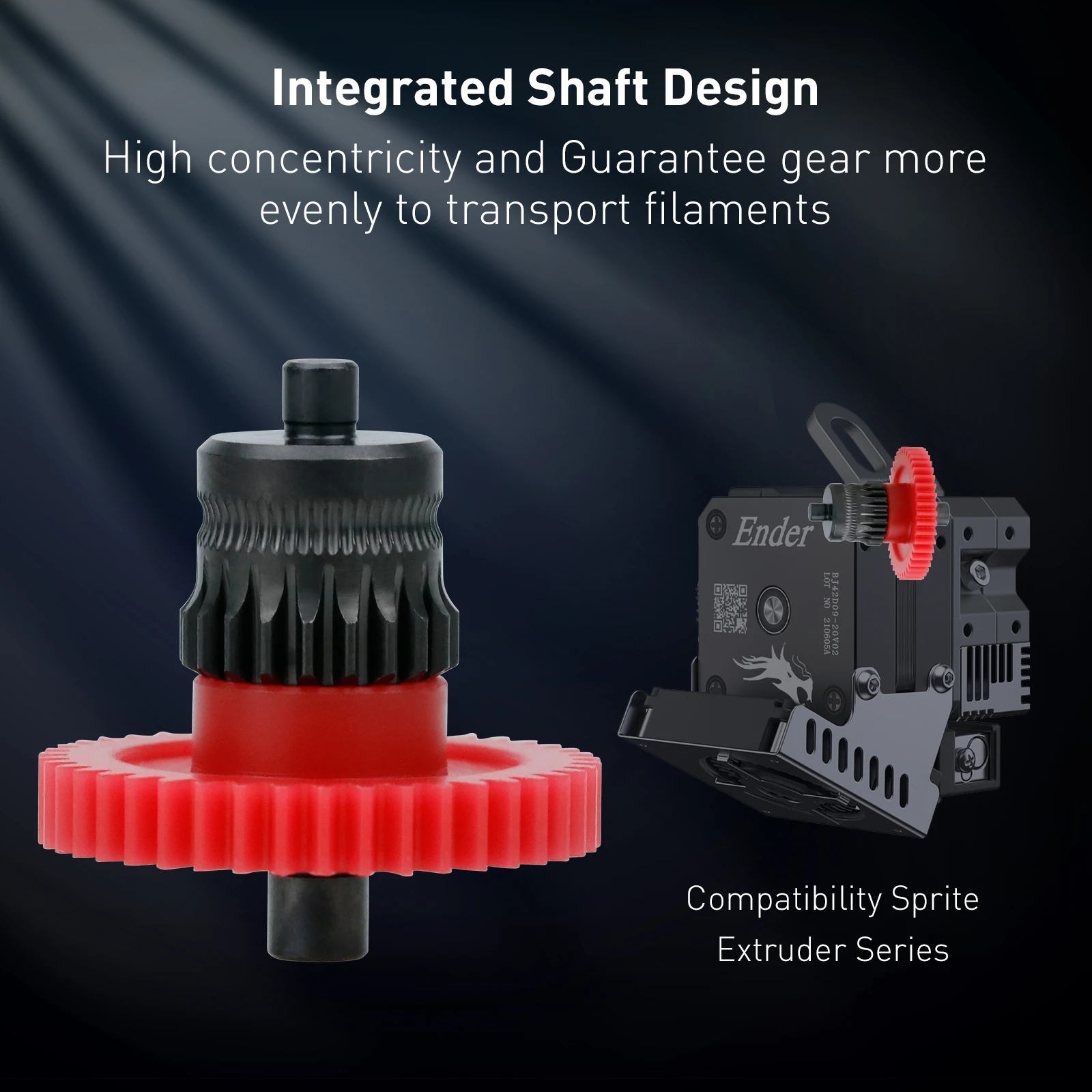 Engranaje extrusor mejorado para Creality Ender3 S1 V3 SE Ender-5 CR-10 Smart Pro, revestimiento DLC de acero endurecido, accesorios de impresora 3D - imagen 4