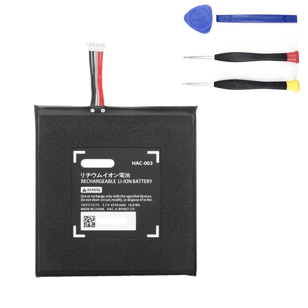 Reparación de batería recargable HAC-003 de 4310mAh para Nintendo 2017/2019 Nitendo Switch consola controlador consola de juegos HAC-001
