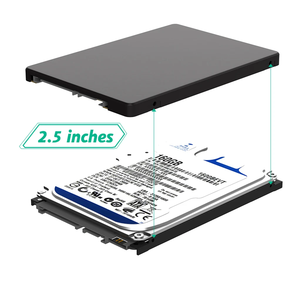 Adaptador Dual B + M Key M.2 NGFF SSD a 2,5 SATA III, doble NGFF B + M Key M.2, tarjeta SSD, carcasa de unidad de disco HDD de 6Gbps con carcasa - imagen 5