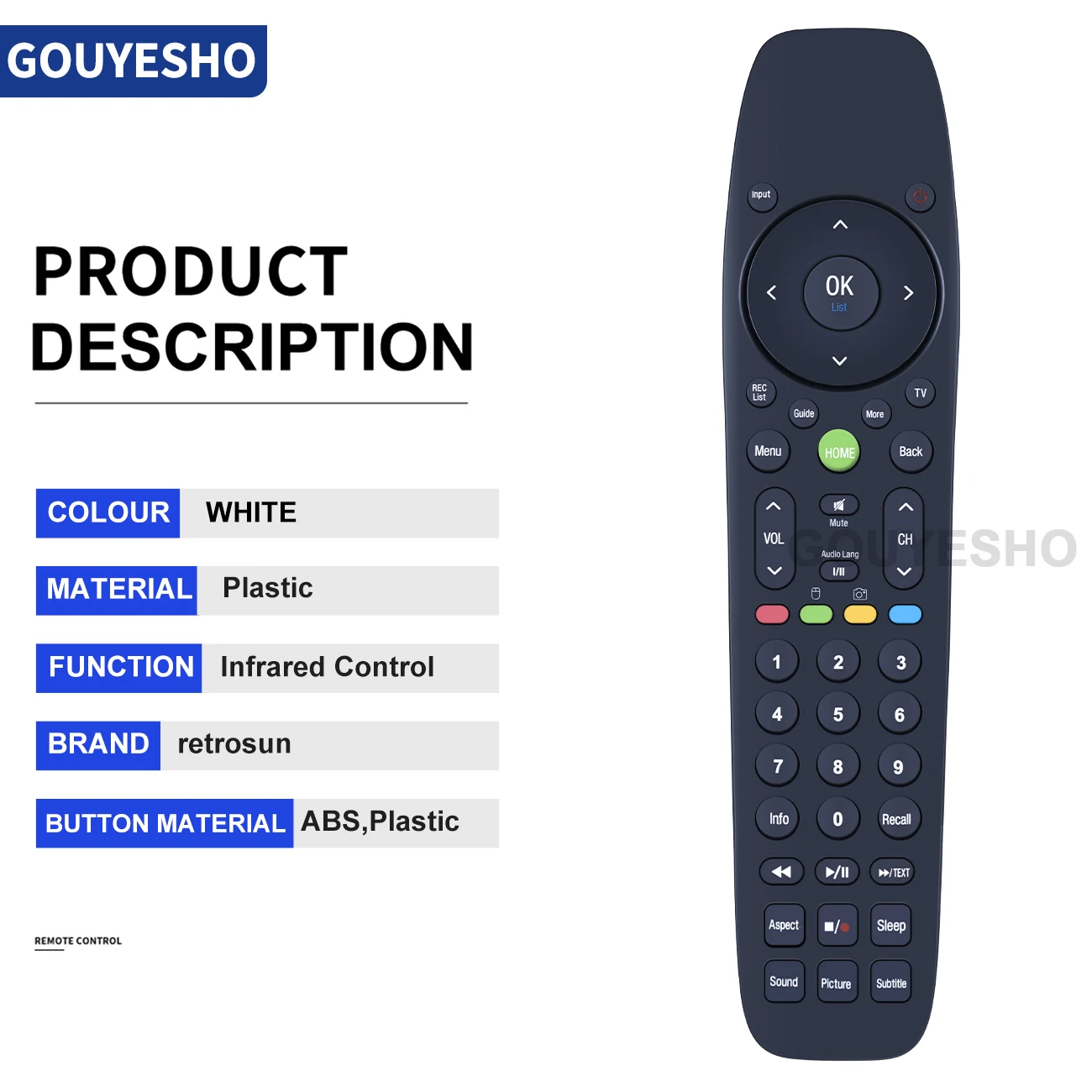 Mando a distancia para TV inteligente, dispositivo para DEXP Palsonic, Frego, Ztrust, Goldsky, Gazal, Myros X, Vision, Konka, yak, Vox, Wansa, nuevo - imagen 5