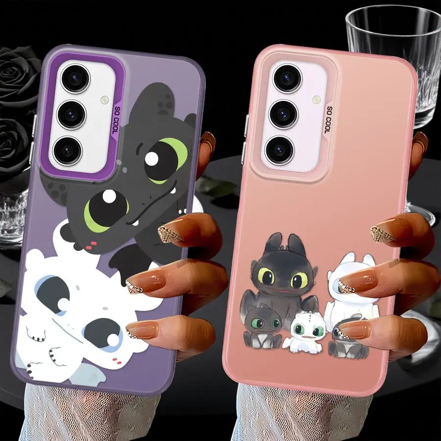 Funda trasera de teléfono para Xiaomi Poco X3 Pro F3 GT C50 C51 X5 X3 NFC F4 dibujos animados lindo dragón