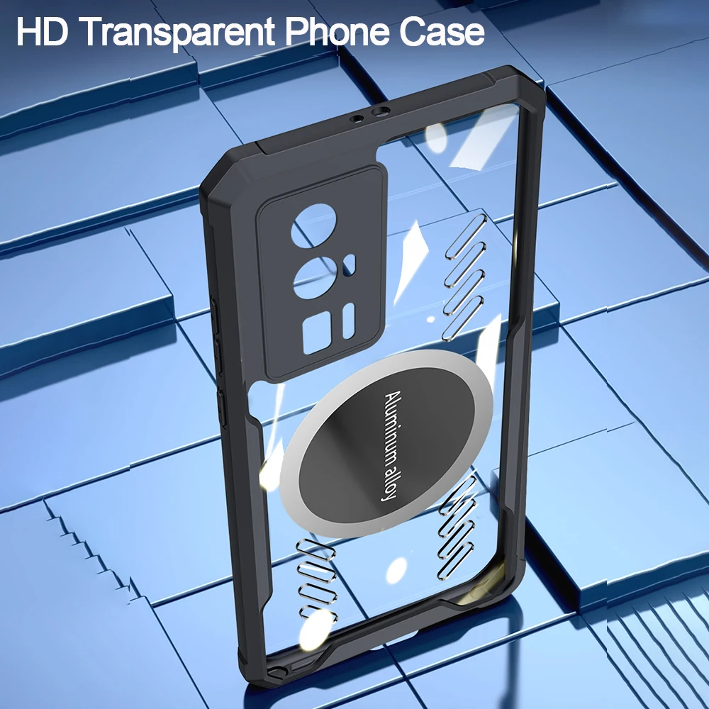 Capa para Xiaomi 13T Pro Redmi K60 Ultra Funda HD transparente cubierta de disipación de calor para Redmi K60 POCO F5 Pro Fundas Funda - imagen 5