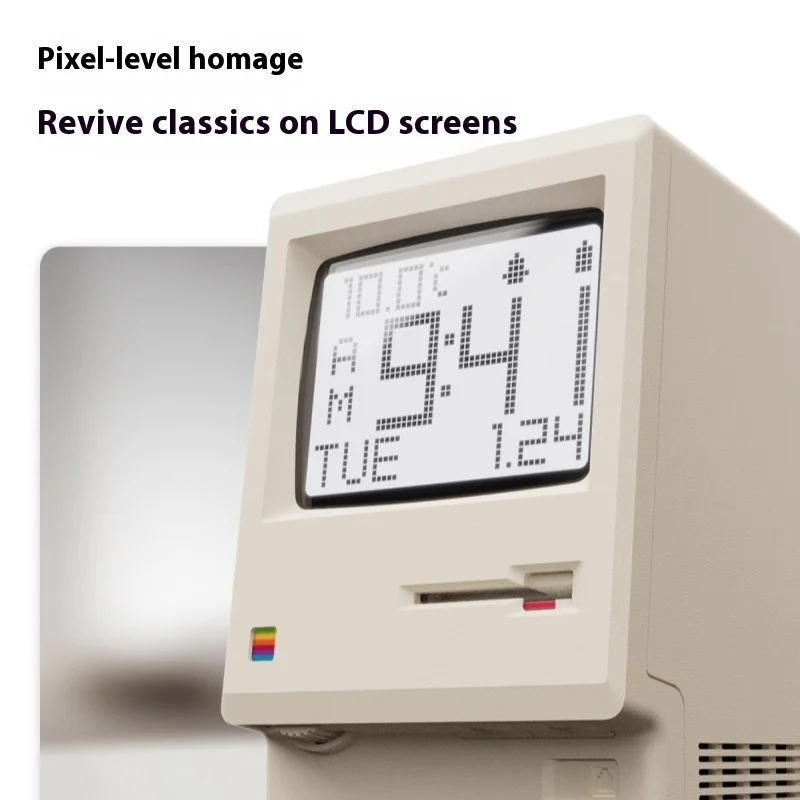 2025 nuevo reloj Retro despertador creatividad estudiante específico despertador artefacto nostálgico escritorio masculino maclock electrónico - imagen 4