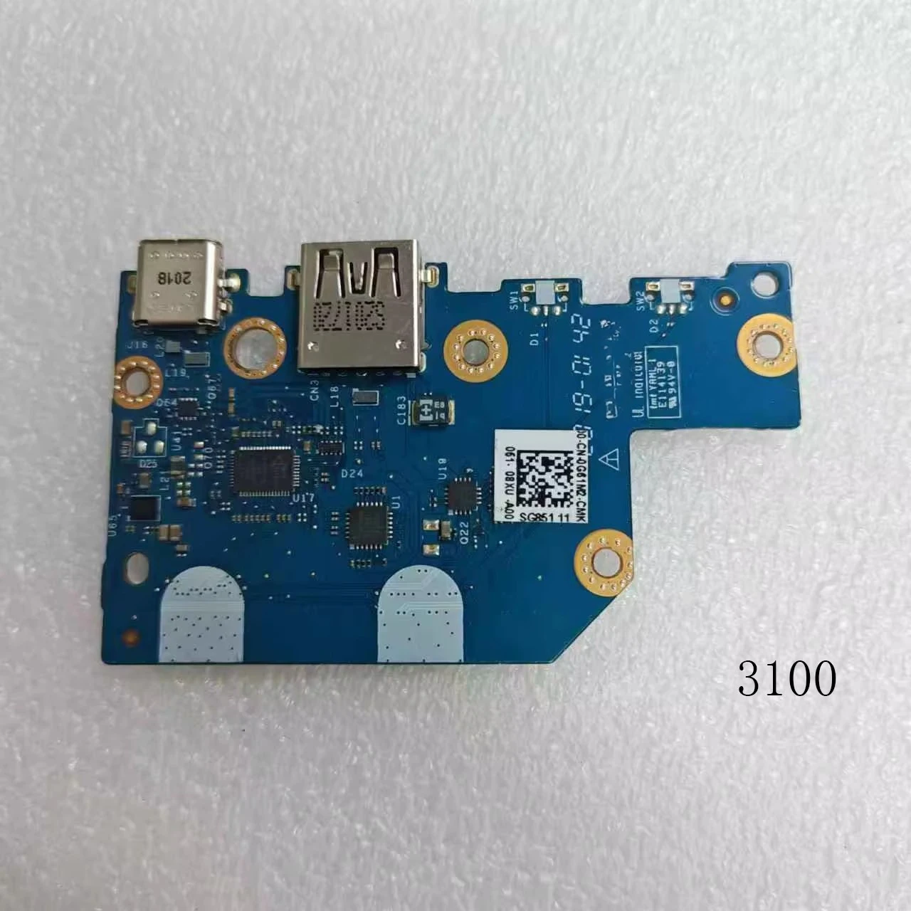 Para Dell Chromebook 3100 portátil reemplazar placa USB G61M2 RJ2NM LS-G851P 100% completamente probado - imagen 2