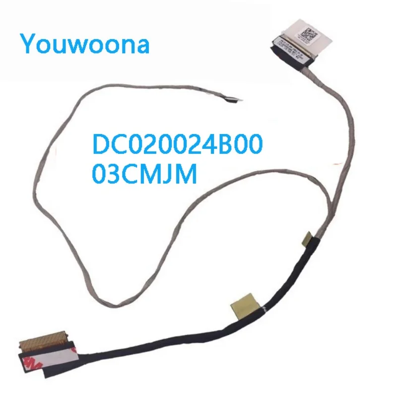 Nuevo Cable flexible LED LCD para ordenador portátil para Dell Inspiron 5452 5455 5458 5459 3458 DC 020024 B00 03CMJM