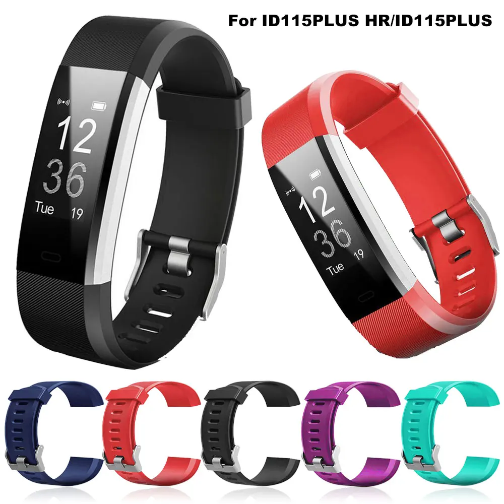 Correa de silicona para reloj inteligente ID 115 Plus HR 115Plus HR PlusHR, pulsera de repuesto, correa de reloj suave