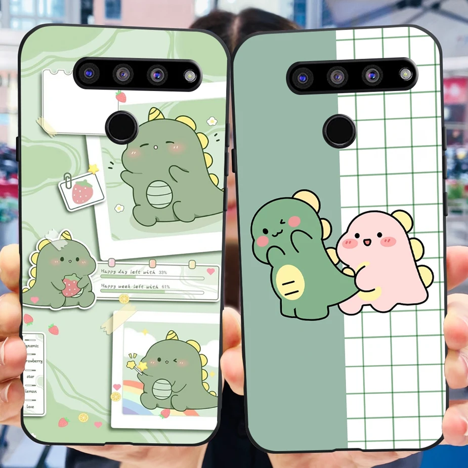 Funda de silicona suave para teléfono LG V50 ThinQ 5G, carcasa de lujo pintada en LM-V500N, TPU, para V50s ThinQ 5G, carcasa trasera de 6,4 pulgadas - imagen 4