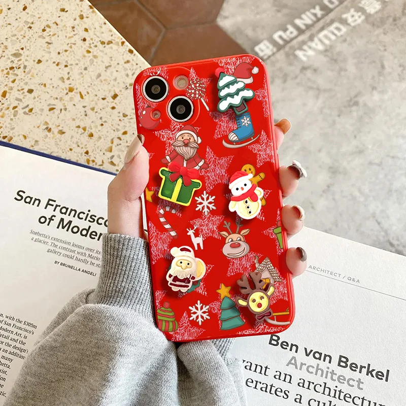Funda 3D de árbol de Papá Noel para Honor, X8A, X8, X7A, X7, X6, X9, X6A, X7B, X8B, X9B, X6S, 9X, 10i, 50, 20, 70, 90, 200, Magic 6, 5, 4 Lite - imagen 2