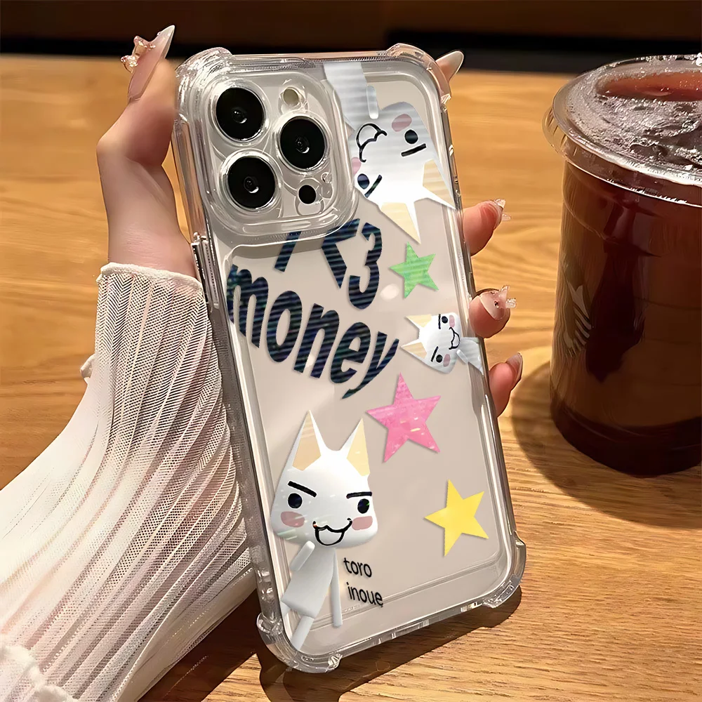 Funda de teléfono INS Cute Toro Inoue Cat para vivo V40 V30 V29 V27 V25 V23 Y02 Y50 Y76 Y38 Y28 Y03 Y17s Y78 Y36 Y27 Y35 Pro 4G 5G - imagen 5