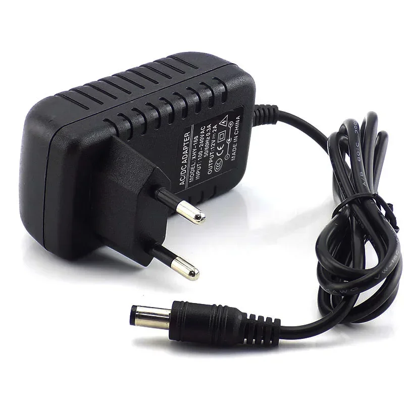 12V 2A 2000mA US EU enchufe 100-240V AC a DC adaptador de corriente cargador adaptador de carga para interruptor de lámpara de tira LED - imagen 3