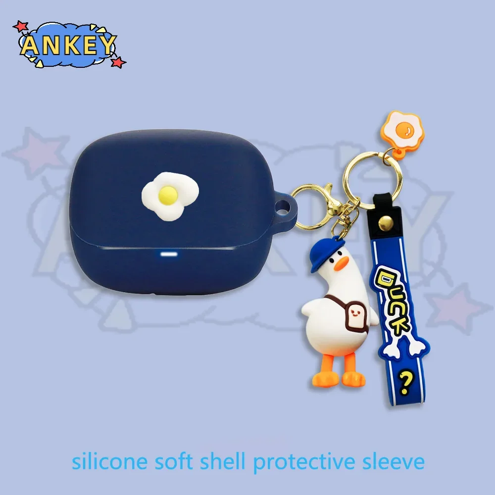 Funda de silicona para Anker Soundcore K20i, bonita funda protectora para auriculares con gancho - imagen 4