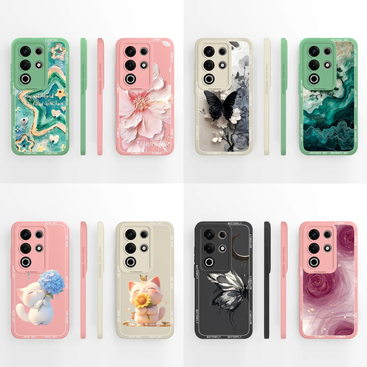 Para itel S25 Ultra funda patrones creativos cubierta de silicona líquida suave para itel S 25 Ultra Fundas parachoques ligero de alta calidad