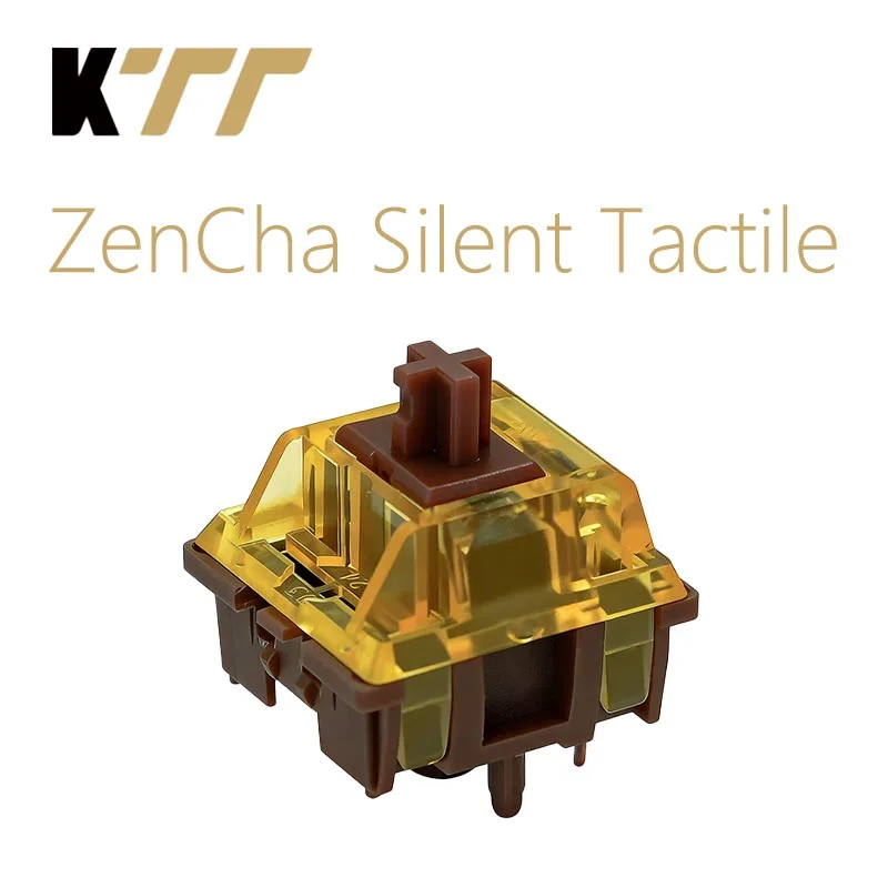 Teclado mecánico KTT ZenCha, interruptor táctil silencioso, 5 pines, 40gf, lubricación de fábrica, intercambio en caliente, interruptores de teclado mecánico personalizados - imagen 2