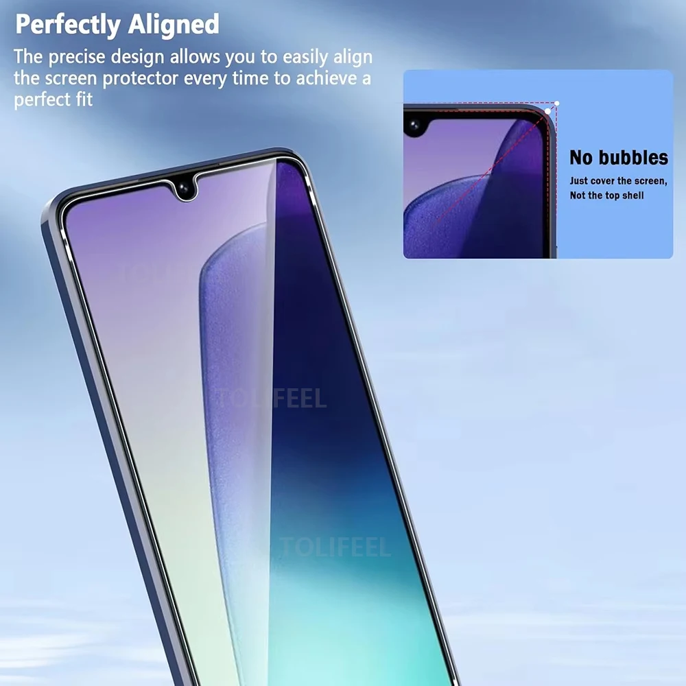 3 uds para Xiaomi Redmi 14C 14 C 5G Protector de pantalla de vidrio templado película protectora 10H cristal transparente protector de vidrio de teléfono borde 2.5D - imagen 5