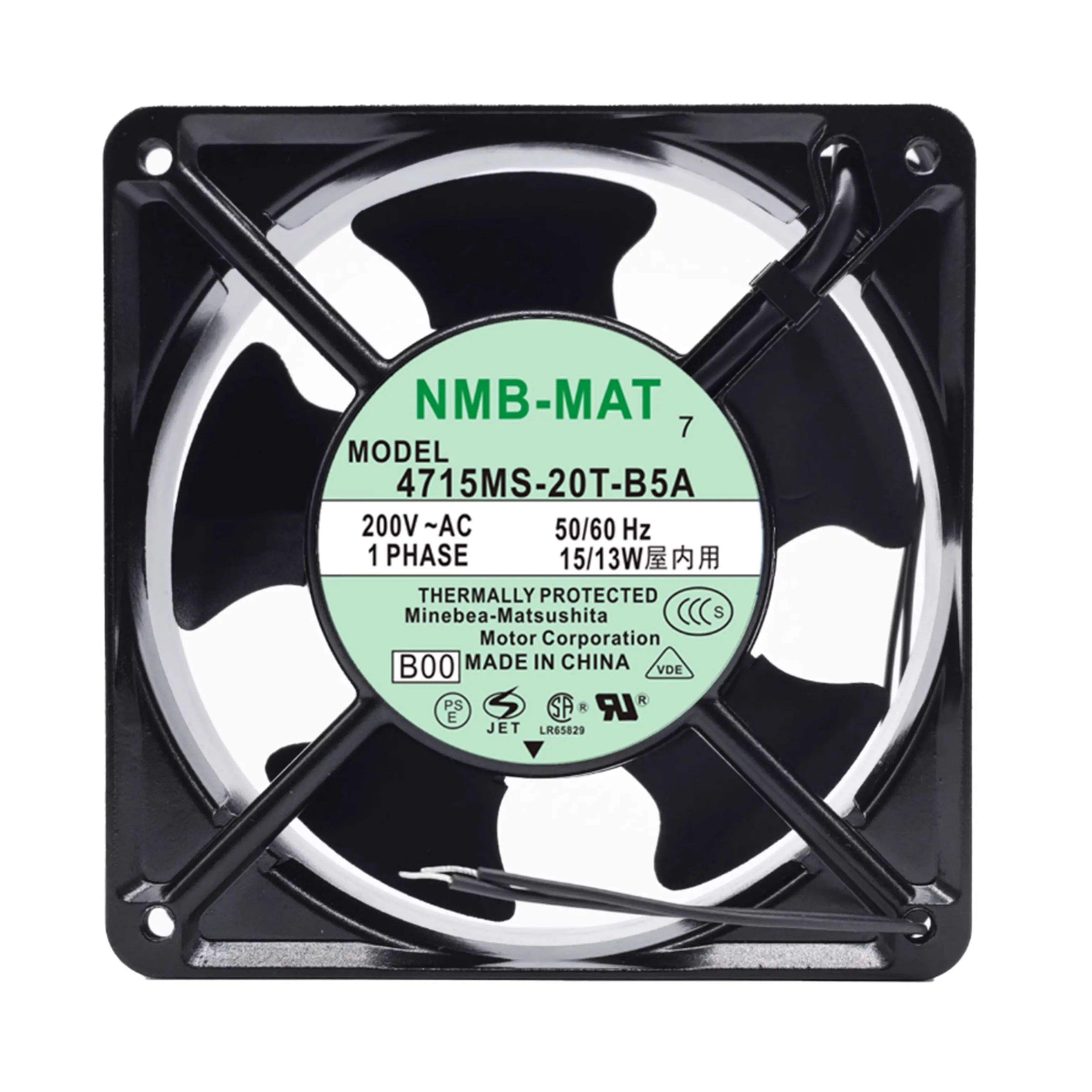 4715MS-20T-B5A Ventilador de gabinetes de 120 mm para NMB 12038 AC 200 V Ventilador para UPS y refrigeración de máquinas herramienta 102 CFM - imagen 4