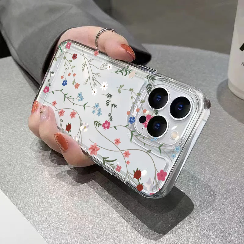 Funda de silicona con flores para Xiaomi Mi 11 Lite 5G 14 13T 13 12T 12 12X Poco F6 F5 X6 X5 X3 M6 Pro, funda suave transparente a prueba de golpes - imagen 5