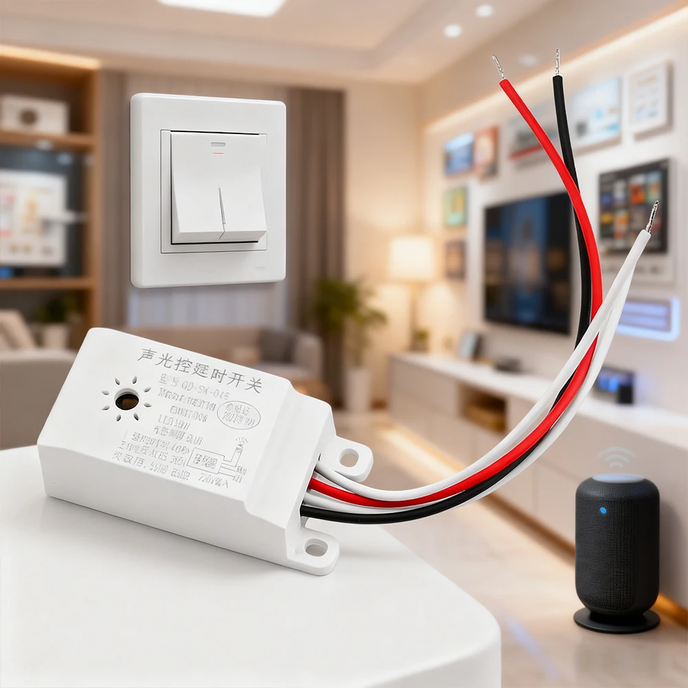 Interruptor de retardo de luz de sonido de primera calidad, Sensor fotoeléctrico incorporado de alta sensibilidad de 220V para uso Industrial, gran oferta