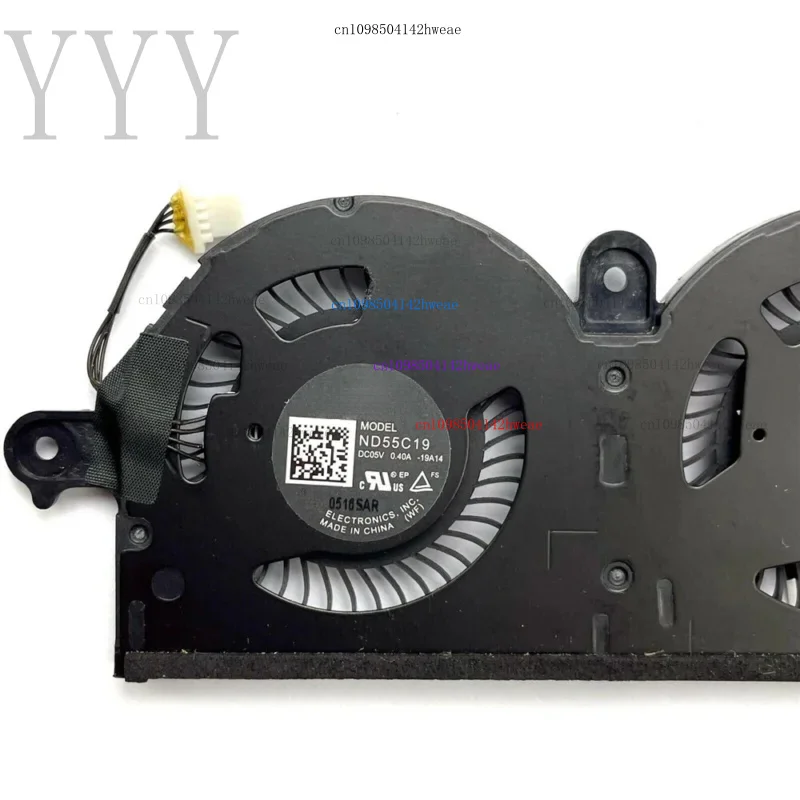 Ventilador de refrigeración de CPU para Dell XPS 13 9380 7390 0980WH 980WH ND55C19-19A14 - imagen 2