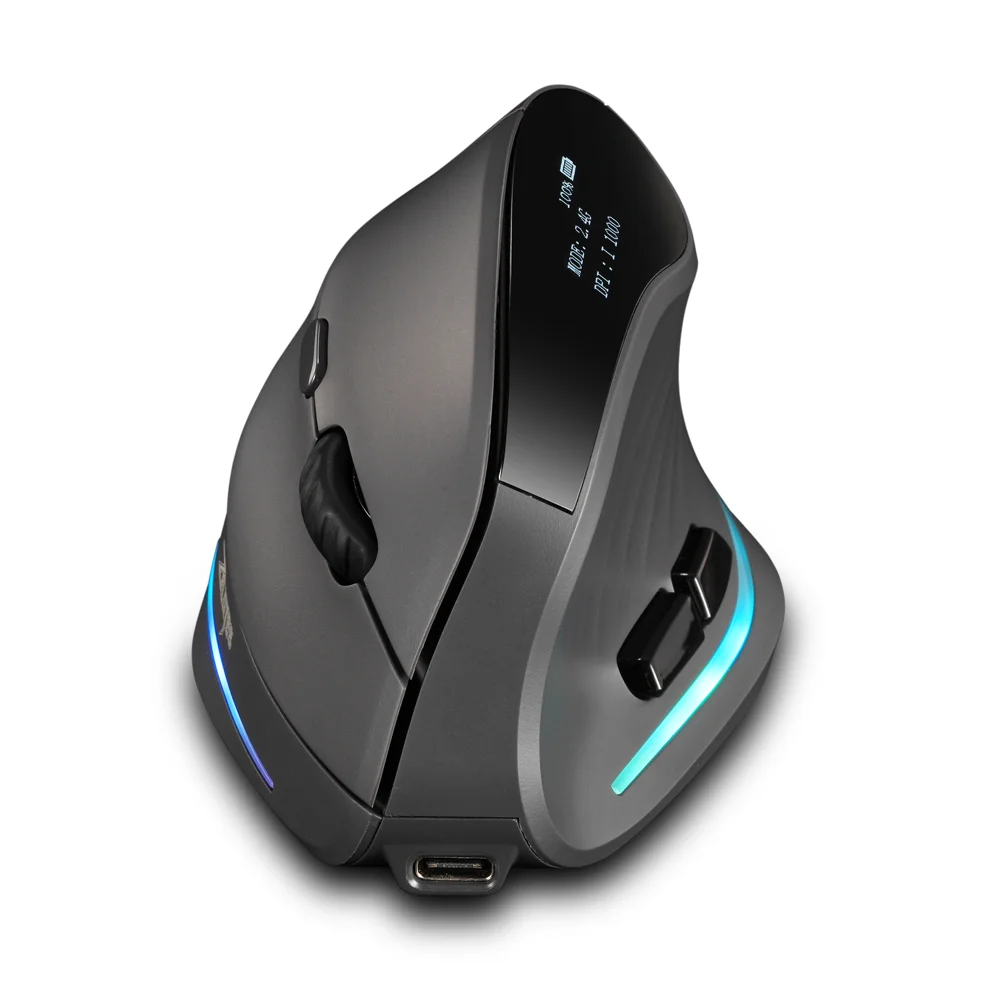 Lefon Ratón Ergonómico Vertical Inalámbrico - Recargable para Juegos