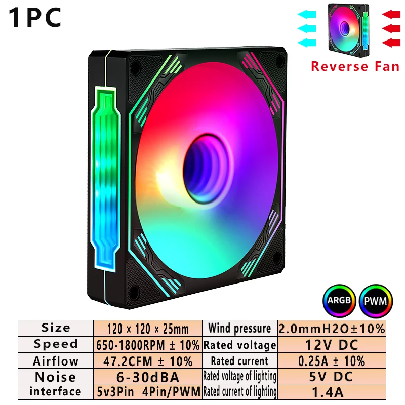 Black Reverse Fan