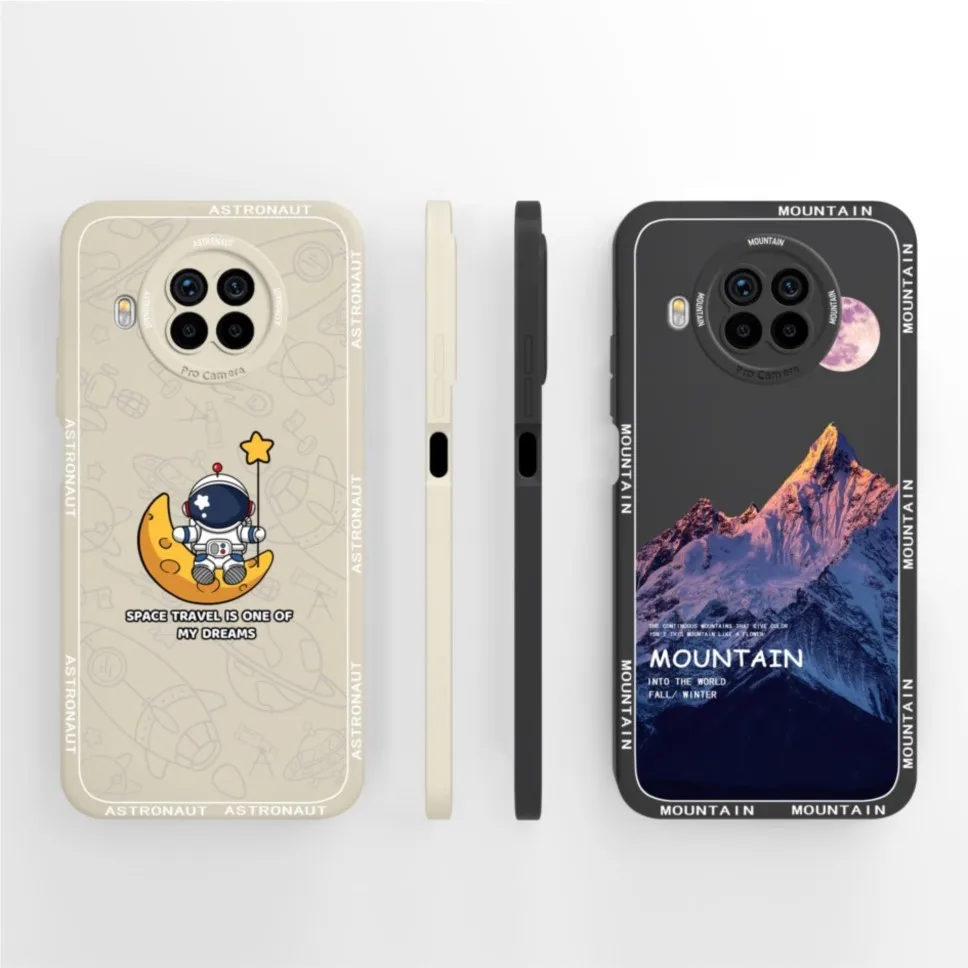 Funda para Redmi Note 9 Pro 5G elegante gato cubierta protectora de silicona líquida para Redmi Note 9Pro 5G Fundas - imagen 2