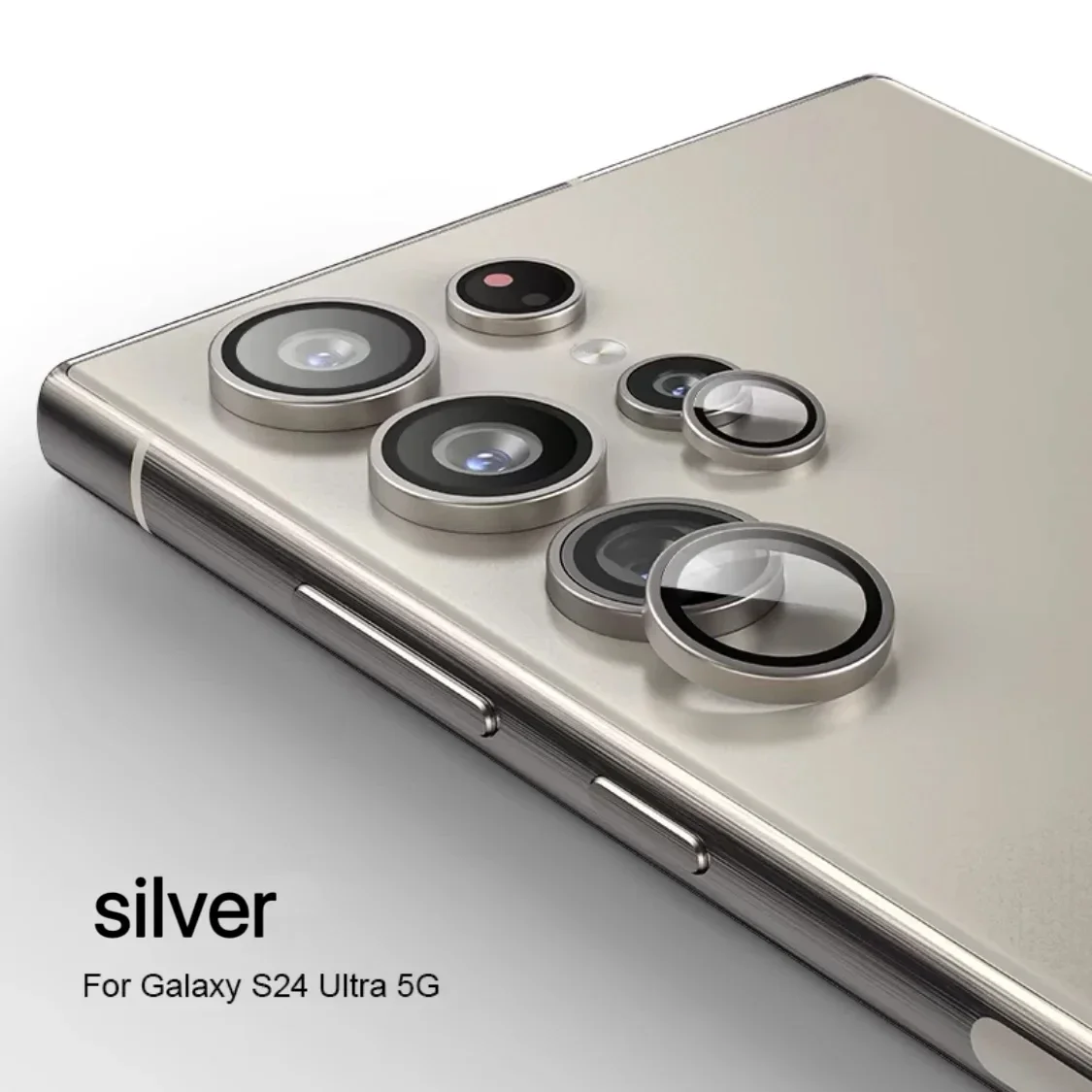 Anillo de cámara para Samsung Galaxy S25 S24 Plus S23 FE Protector de pantalla tapa de lente GlassS24 + S23 + S23 Fe lente trasera - imagen 3