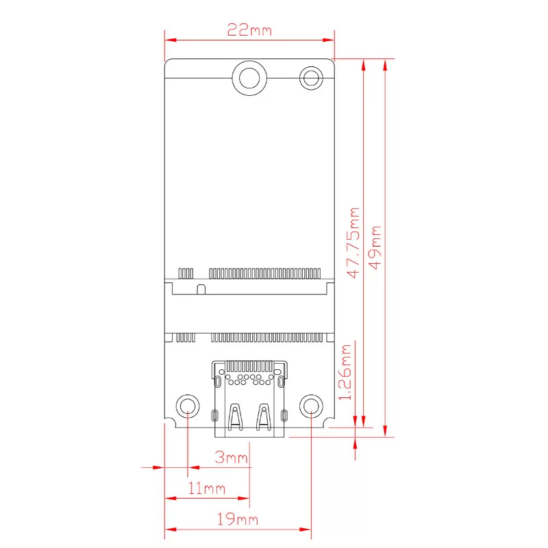 Adaptador USB NVME NVME a USB 3,1 tipo C 10Gbps Riser M2 PCIE NVME SSD a USB C Conveter JMS583 Chip M Key para 2230 M.2 NGFF SSD - imagen 5