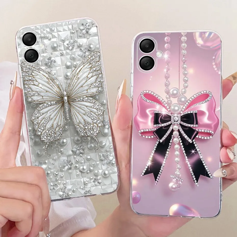 2025 funda de teléfono con impresión bonita para Samsung Galaxy A06 4G 5G fundas de silicona suave TPU para Samsung A06 SM-A065F SM-A066B contraportada - imagen 3