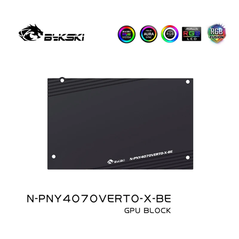 Bykski-bloque de agua RTX 4070, GPU, Enfriador de agua PNY RTX4070, 12GB, radiador para juegos, 5V, ARGB/12V, RGB, MB, N-PNY4070VERTO-X de sincronización - imagen 5