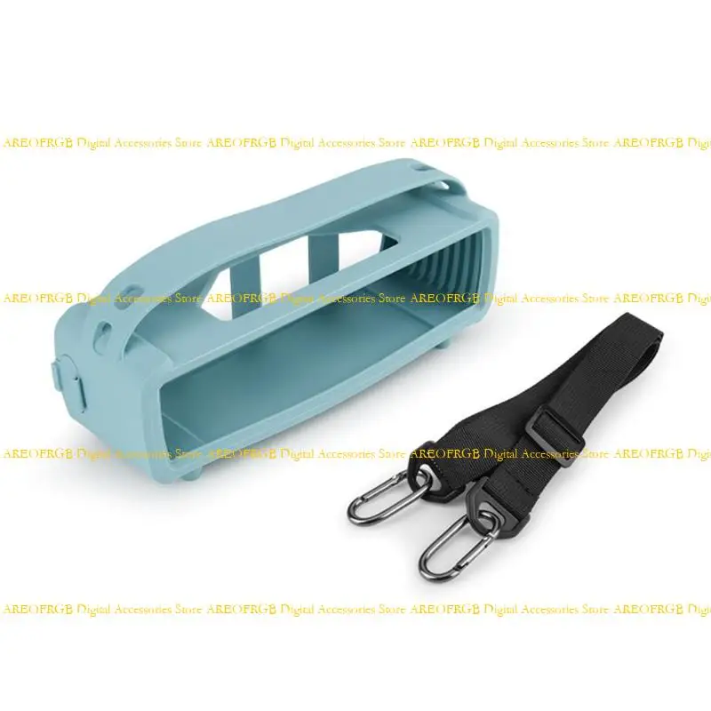 E21E altavoces portátiles Caja transporte silicona con y correa hombro cómodos para altavoces - imagen 2