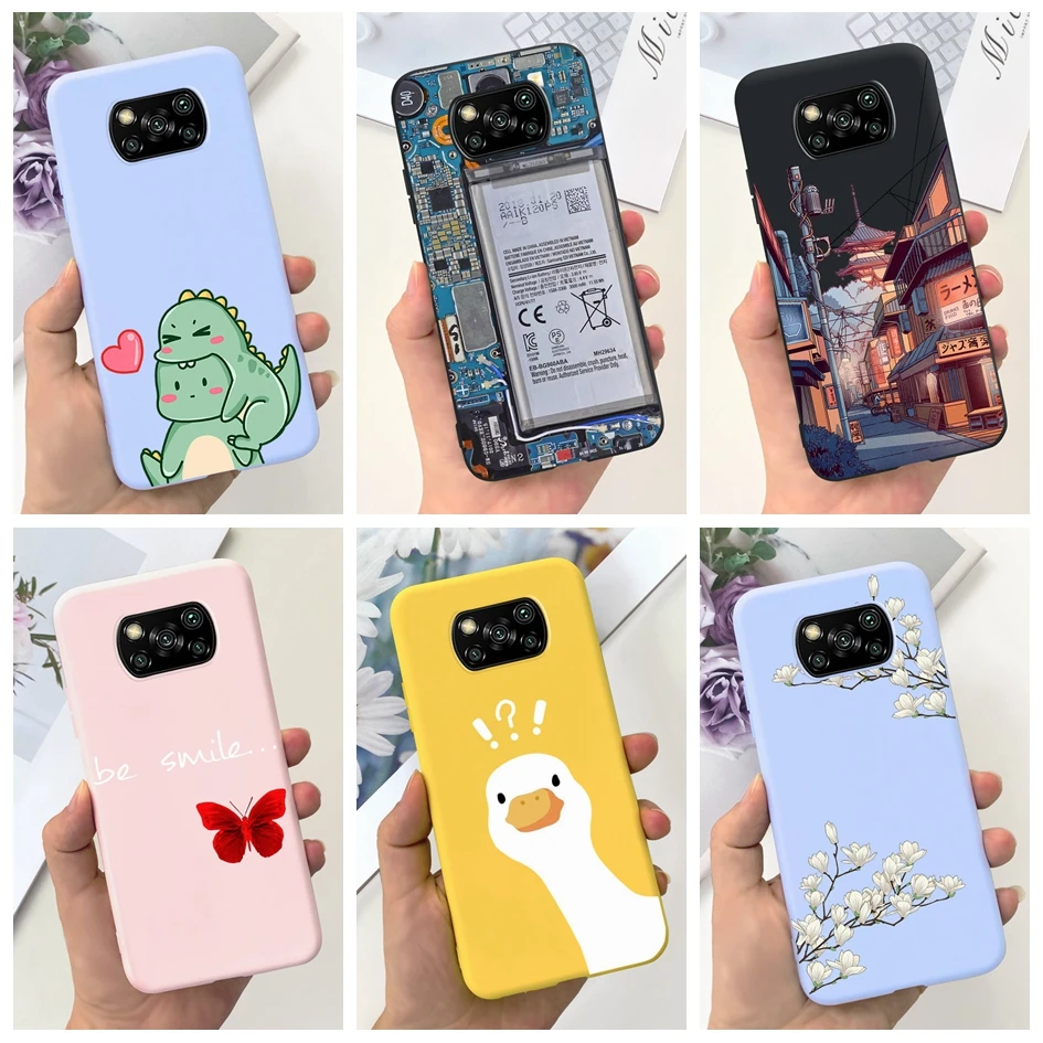 Funda Silicona Xiaomi Poco X3 Pro – Diseño Mariposa Dinosaurio - imagen 3