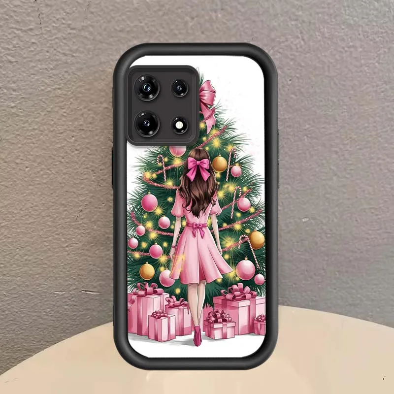 Patrón de Navidad para niñas para Infinix Tecno Pova Spark 3 4 5 6 Go 7 7T 10 10C 20 20C 30 30C Pro Plus Neo Eye escalera funda de teléfono - imagen 3