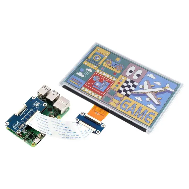 EPaper HAT (E) de 7,3 pulgadas, tinta electrónica de 6 colores para Arduino /Raspberry Pi /Jetson /STM32 - imagen 2