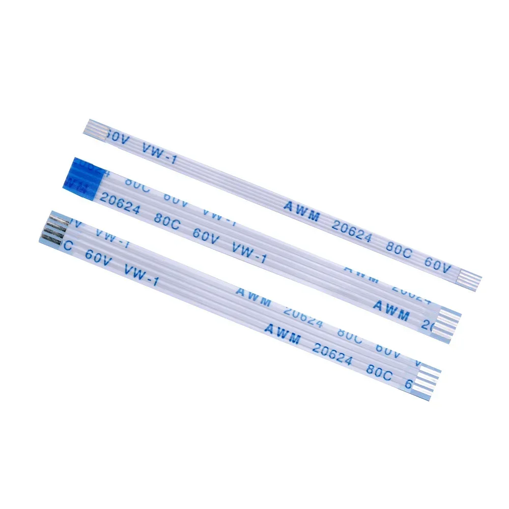 Cable plano Flexible de 10 piezas, FFC FPC AWM 20624, 80C, 60V, VW-1, 1.0MM4P, 6, 8, 10, 12, 14, 16, 18, 20, 24, 26, 30, 32, 34, 40 pines - imagen 2