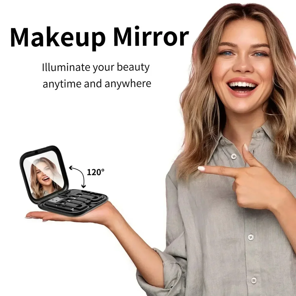 60W 4 en 1 double câble type-c Mini cordon de charge rapide ensemble boîte de rangement avec support de téléphone portable pour Xiaomi Huawei Samsung iPhone - imagen 4