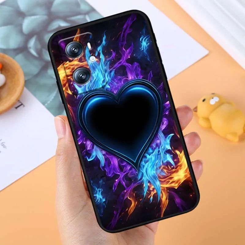 Funda de teléfono con forma de corazón de amor y arte de Color de lentejuelas para Xiaomi Redmi 12 13C 12C 13 10C 9T A2 9A 9C 7A Note 10S 8T 10 9 8 Pro 4G 5G negro - imagen 5