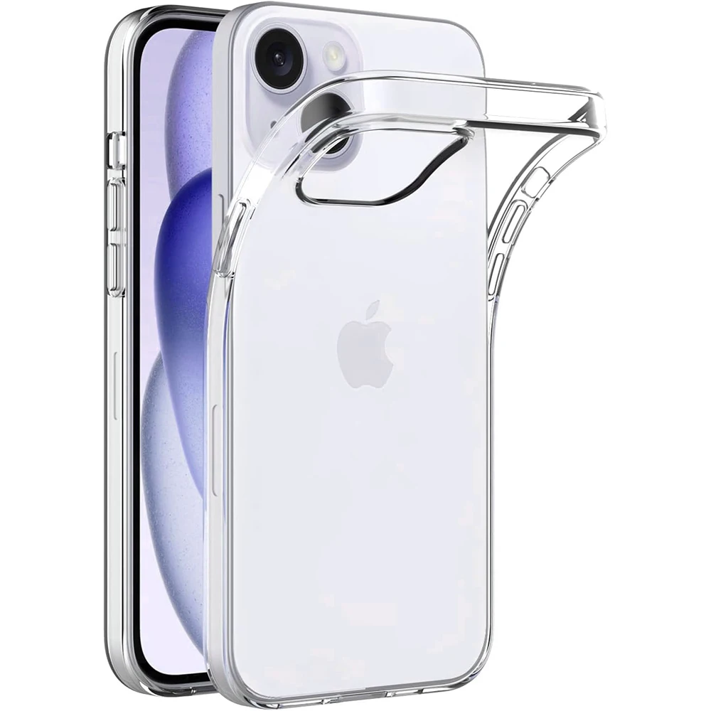 Funda suave de silicona de lujo para iPhone 16 15 14 Plus 13 12 Mini 11 Pro Max funda transparente carcasa delgada a prueba de golpes