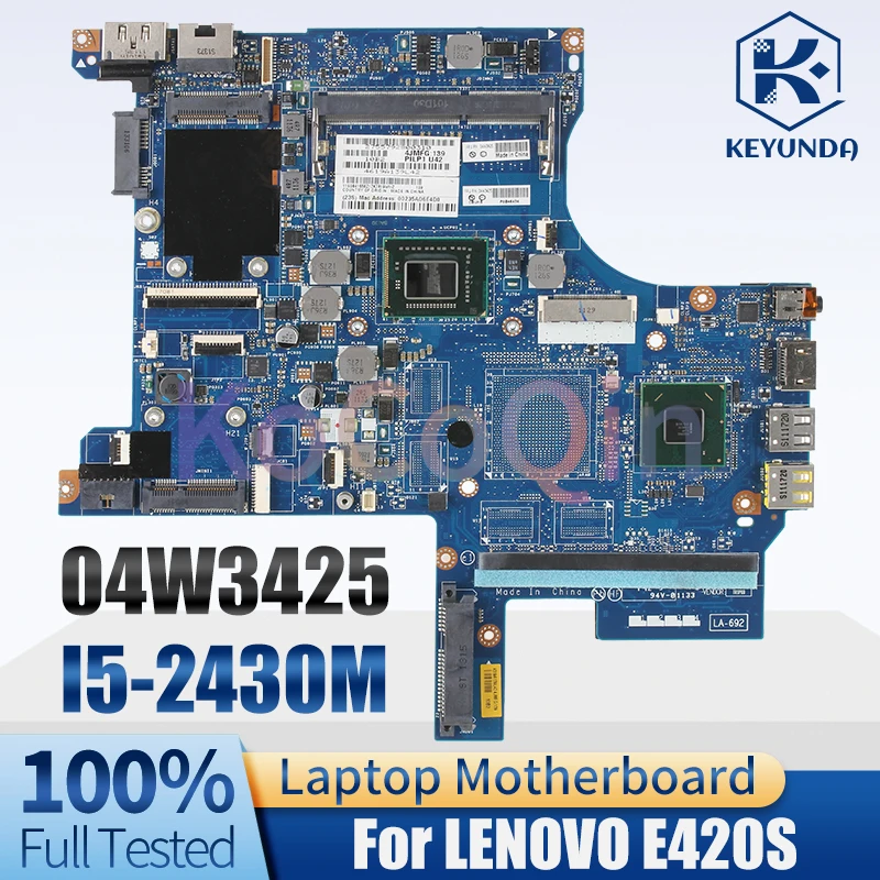 For LENOVO E420S Notebook Mainboard 04W3425 I5-2430M SR072 HM65 Laptop Motherboard Full Tested - imagen 3