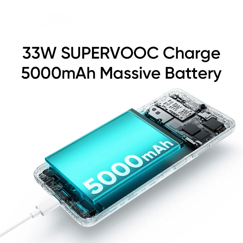 Pantalla realme C51 de 6,74 pulgadas, 90Hz, cámara ia de 50MP, 33W, carga SUPERVOOC, batería de 5000mAh, potente procesador de ocho núcleos - imagen 3