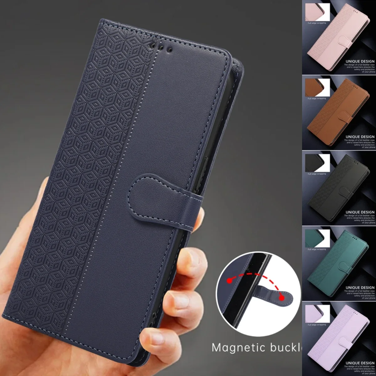 Funda de cuero de lujo para teléfono con tarjetas, billetera para IPhone 16, 15, 14, 13, 12 Pro Max Plus SE 4, SE4, 16Pro, 15Pro, funda con soporte abatible