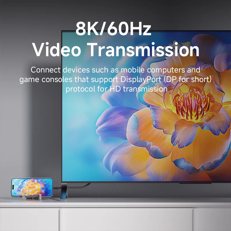 Hagibis USB C a USB C Cable grueso suave USB4 80Gbps fecha 240W carga rápida 8K Cable de vídeo para Thunderbolt 4/5 iPhone portátil - imagen 4