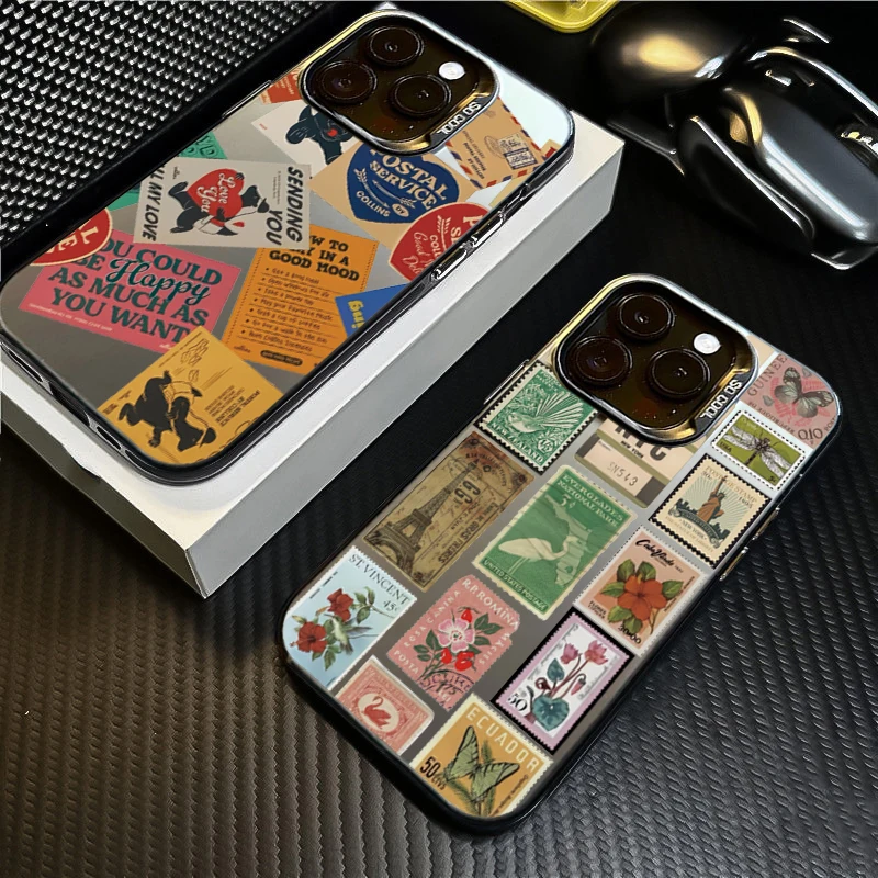 Funda anticaída de retales con sello elegante para Xiaomi Poco F6 Pro, funda Poco M6 X5 F5 F6 Pro Mi 13 12 11 Lite 14 13T 14T Pro - imagen 2