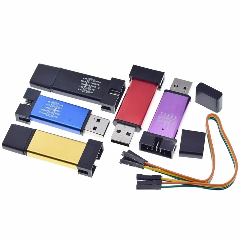 1/5 Uds ST LINK Stlink ST-Link V2 Mini STM8 STM32 simulador descarga programador programación con cubierta A41 para arduino